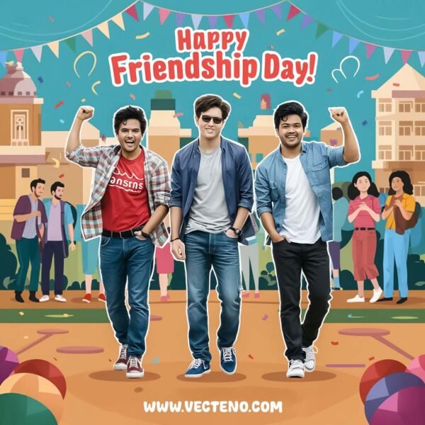 Friendship Day Party Invitation PSD