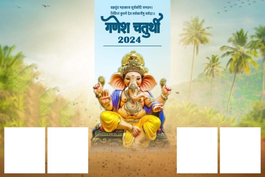 Ganesh Chaturthi flex banner templates