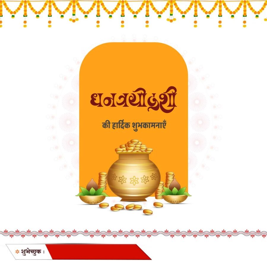 Dhanteras Banner Marathi