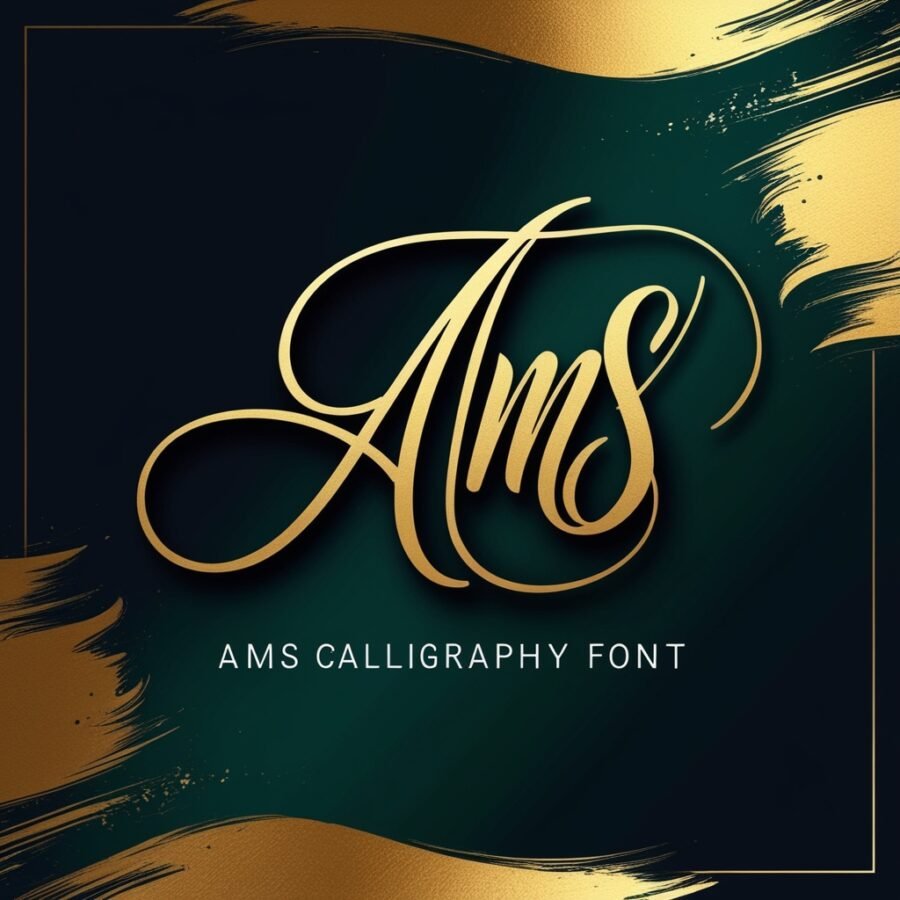 AMS Calligraphy Font