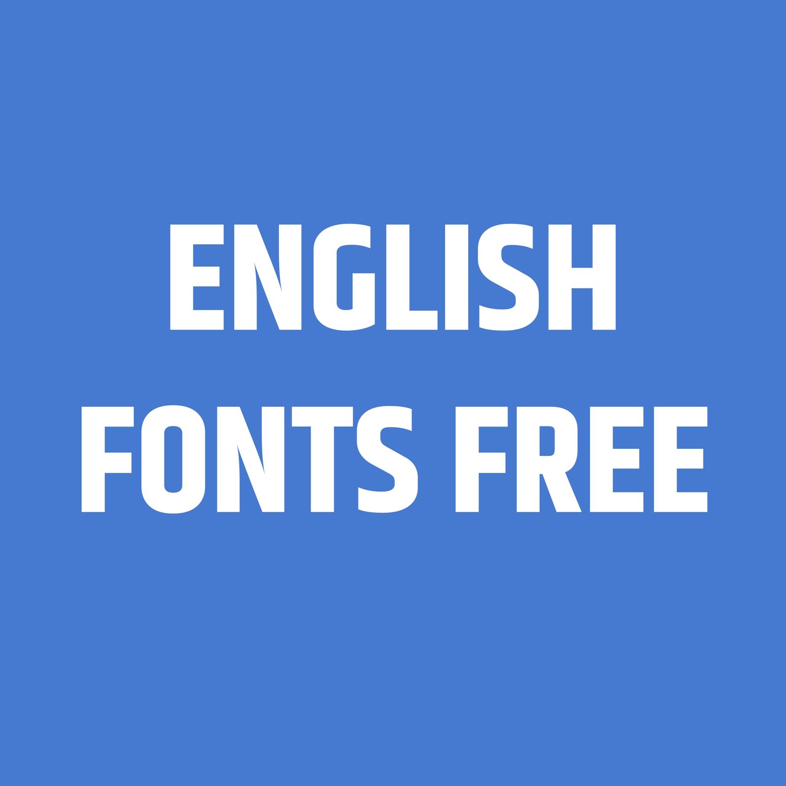 English Fonts Free