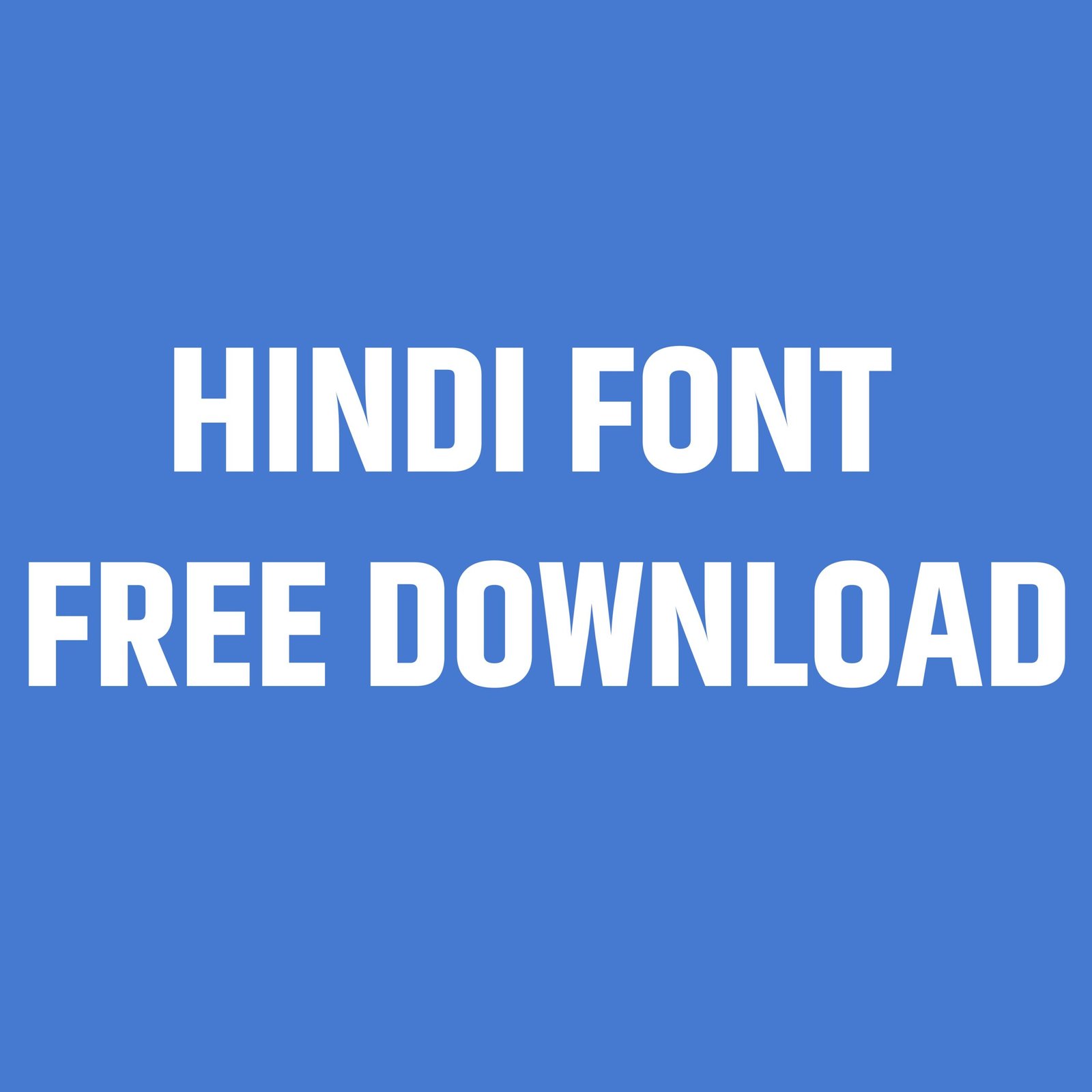 Hindi Font Free